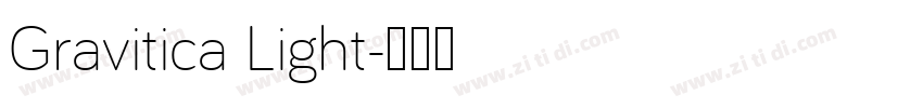 Gravitica Light字体转换